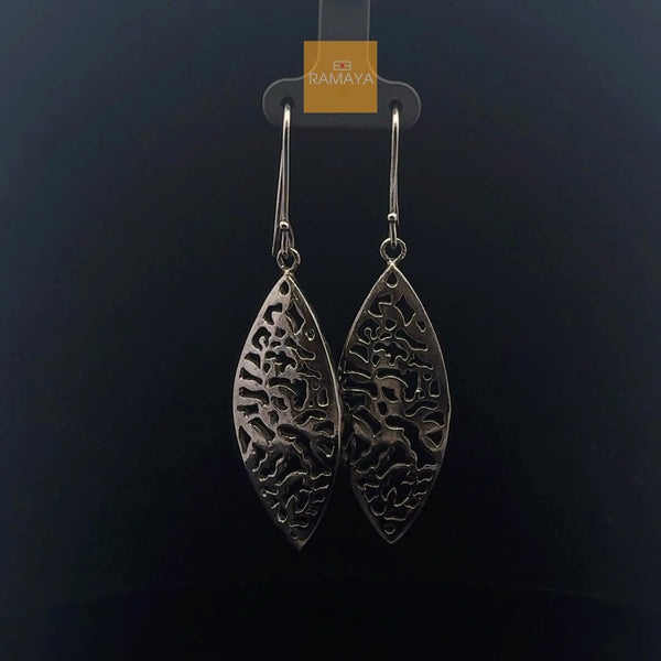 Elegant Silver Leaf Earrings