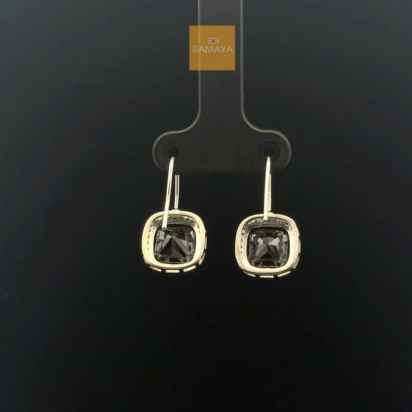 Elegant Black Stone Earrings