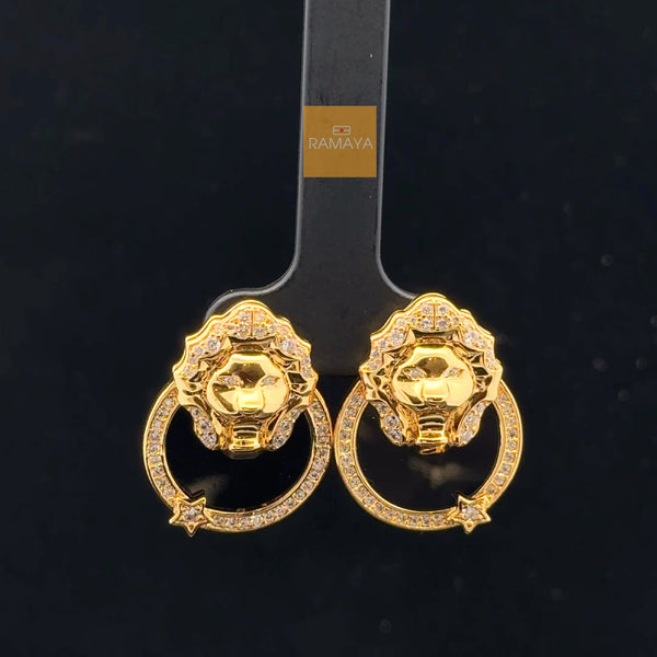 Elegant Gold Earrings with Unique Design