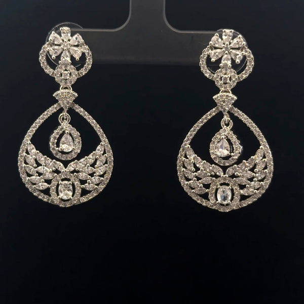 Elegant Silver Drop Earrings