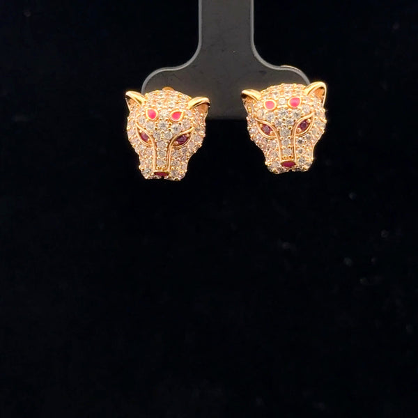 Elegant Panther Head Earrings
