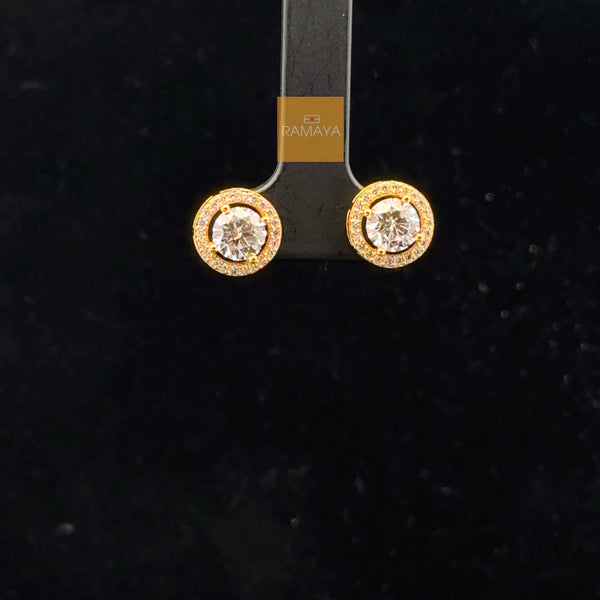 Elegant Gold Stud Earrings