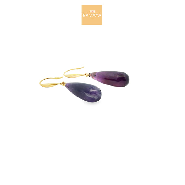 Elegant Amethyst Drop Earrings