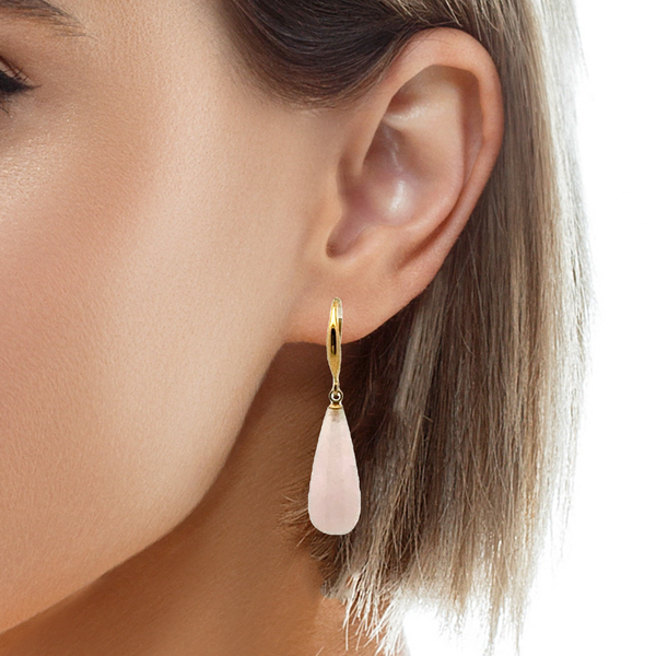 Elegant Pink Drop Earrings