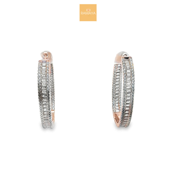 Elegant Rose Gold Hoop Earrings
