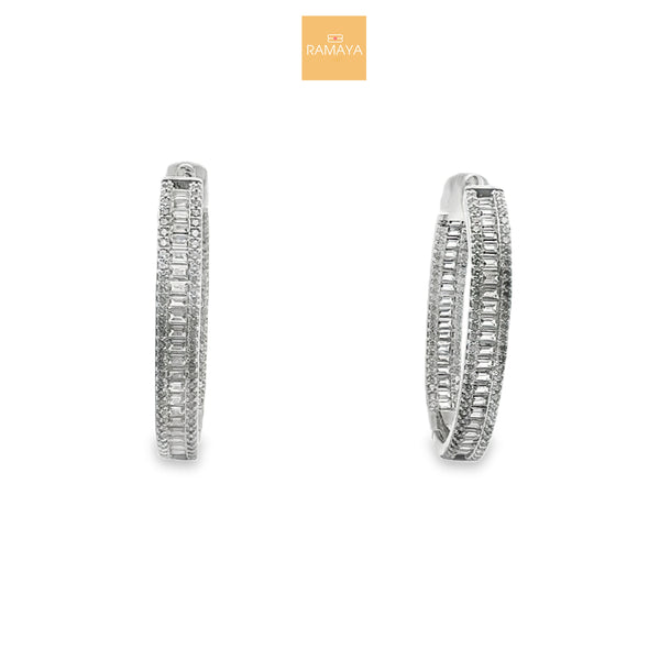 Elegant Silver Hoop Earrings