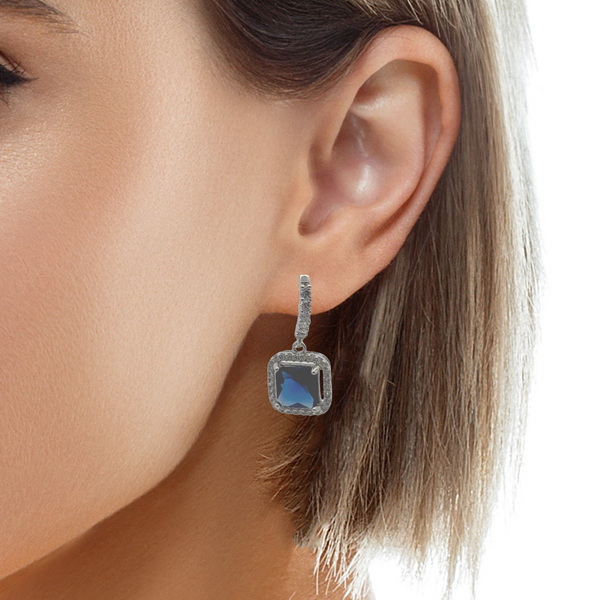 Elegant Blue Gemstone Earrings