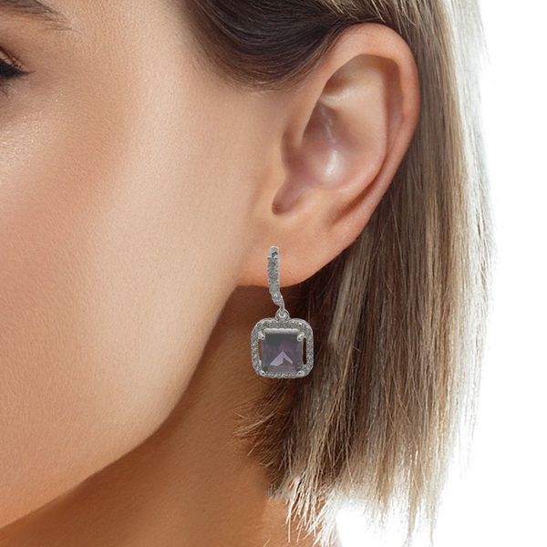 Elegant Amethyst Drop Earrings