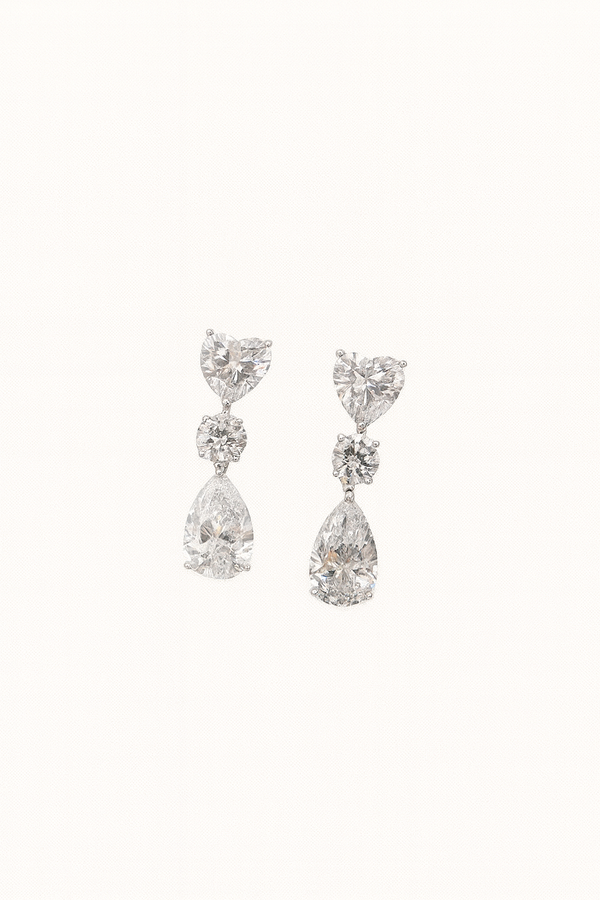 Silver polish earrings