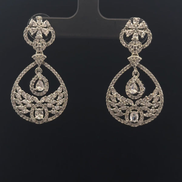 Elegant Silver Drop Earrings