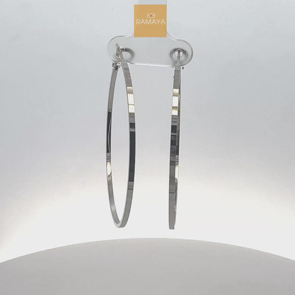 Elegant Silver Hoop Earrings