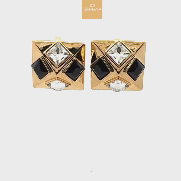 Elegant Geometric Stud Earrings