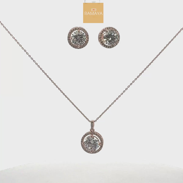 Elegant Jewelry Set with Necklace and Earrings