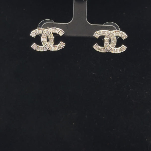 Elegant CC Logo Earrings