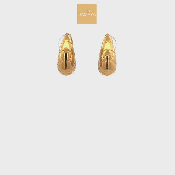 Elegant Gold Teardrop Earrings
