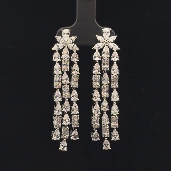 Elegant Crystal Drop Earrings