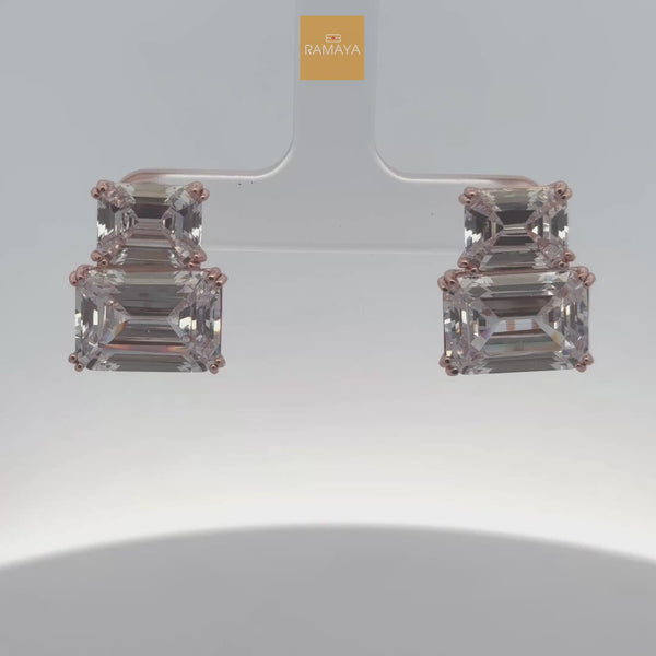 Elegant Emerald Cut Earrings