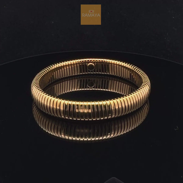 Elegant Gold Coil Bracelet