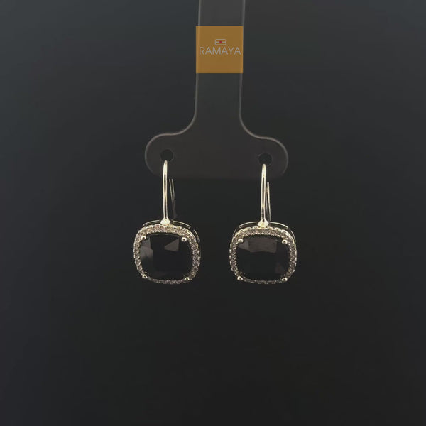 Elegant Black Stone Earrings