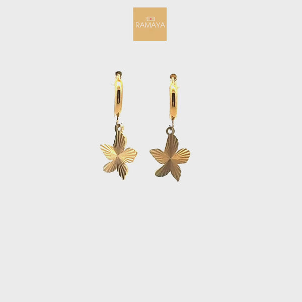 Elegant Floral Drop Earrings