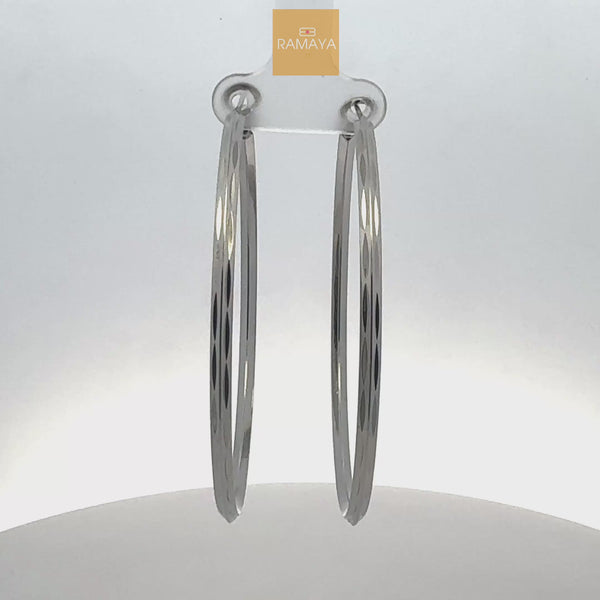 Elegant Silver Hoop Earrings