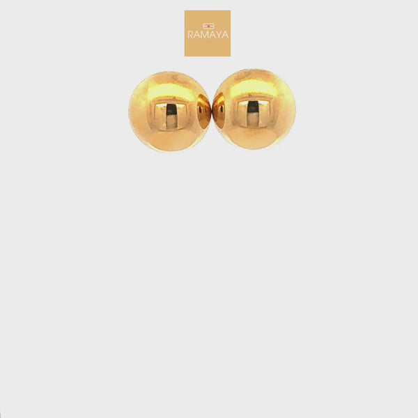 Elegant Gold Stud Earrings