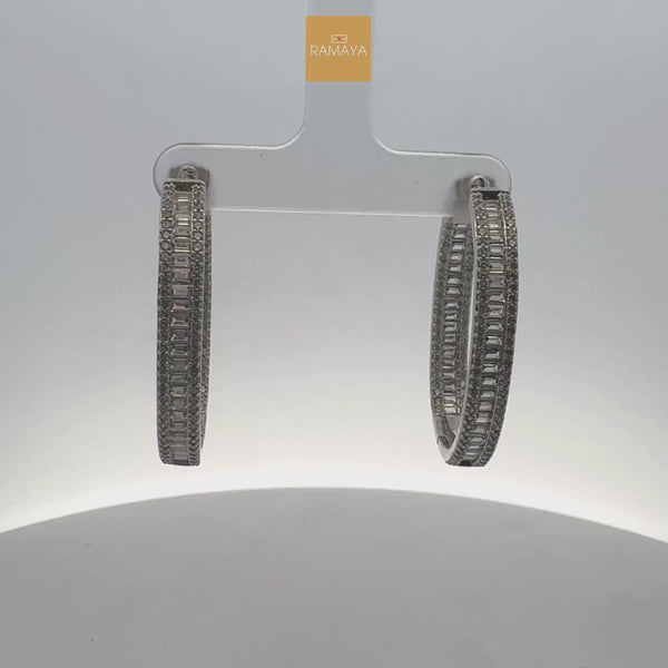 Elegant Silver Hoop Earrings