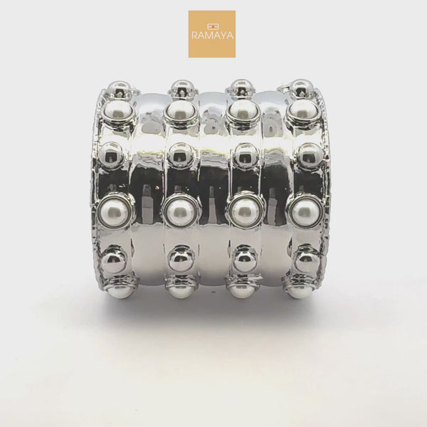 Elegant Silver Statement Bracelet
