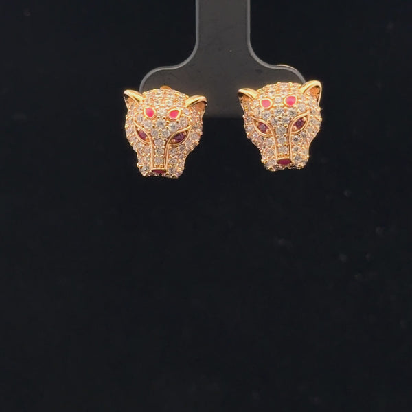 Elegant Panther Head Earrings