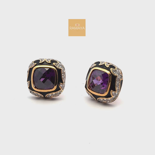 Elegant Amethyst Earrings