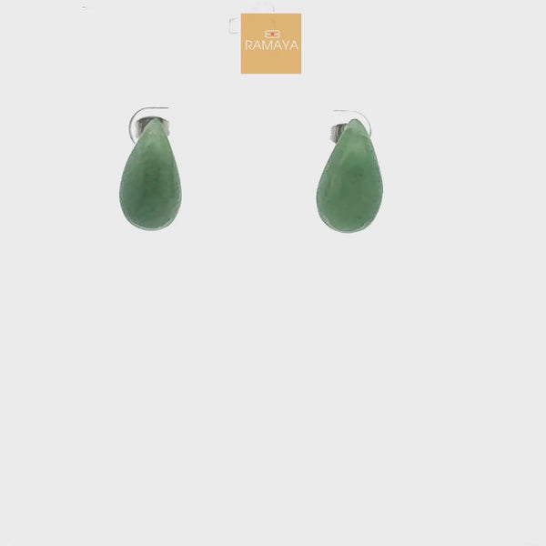 Elegant Green Drop Earrings